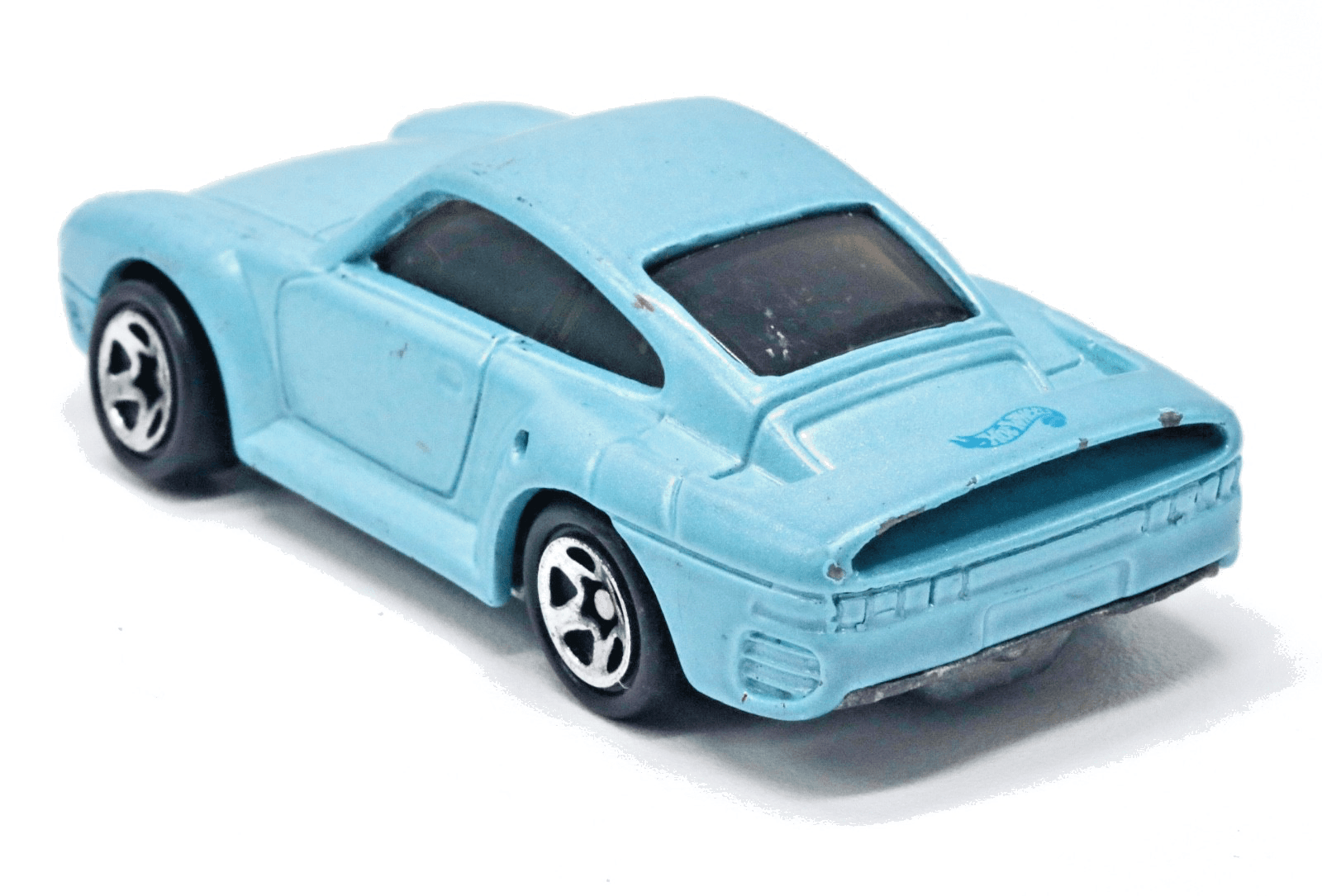 VINTAGE ~ Hot Wheels ~ 1987 PORSCHE 959 ~ Blue 5SP Wheels 1:64 - Thumbnail 5