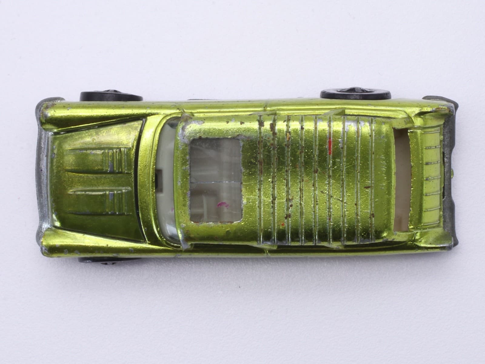 VINTAGE 1969 Hot Wheels Redline ~ CLASSIC NOMAD ~ Metallic Lime Green Diecast - Thumbnail 13
