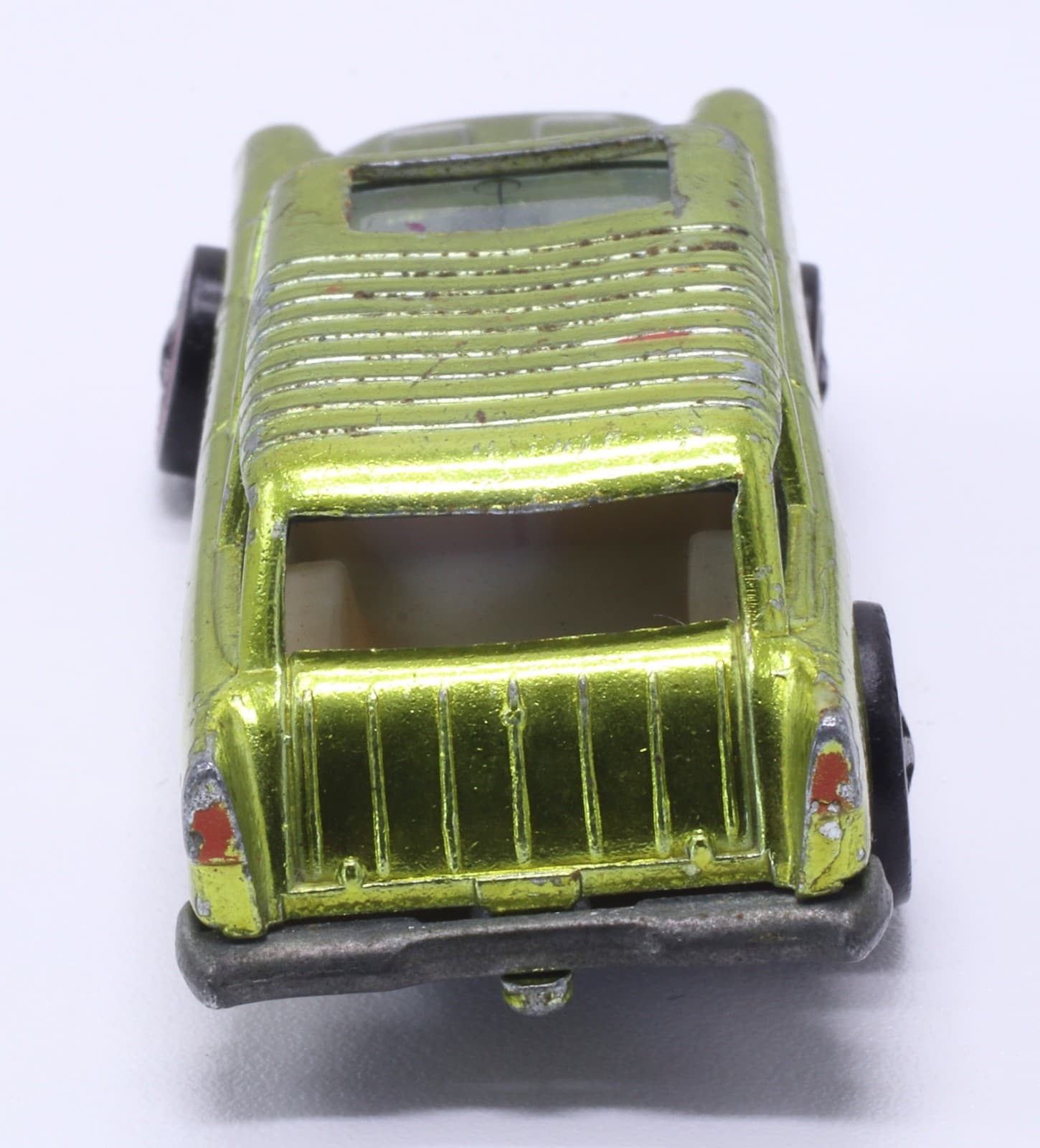 VINTAGE 1969 Hot Wheels Redline ~ CLASSIC NOMAD ~ Metallic Lime Green Diecast - Thumbnail 9