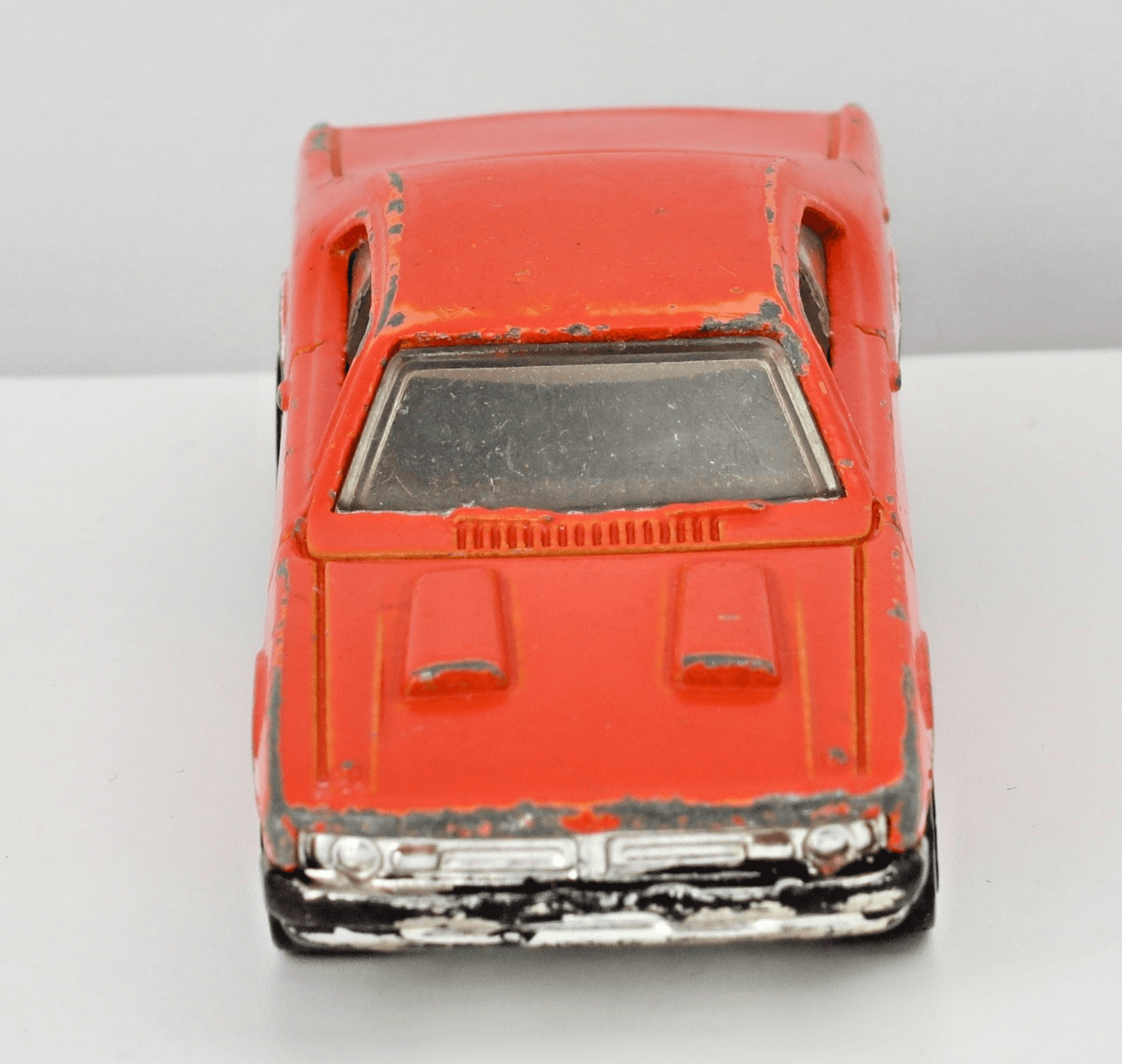 2006 Hot Wheels ~ 1971 DODGE DEMON ~ Mopar Mania ~ Orange White Stripe 1:64 - Thumbnail 5