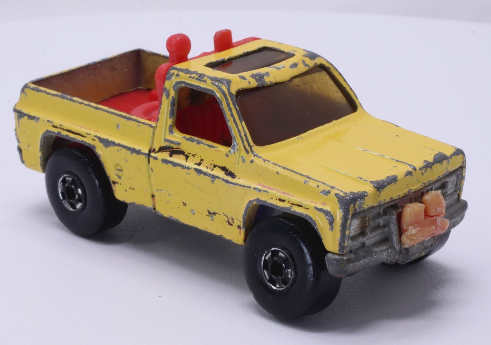 VTG Hot Wheels ~ 1979 SPEEDY REMOVAL SNOW PLOW TRUCK ~ BK Yellow Chevy C-10 HK