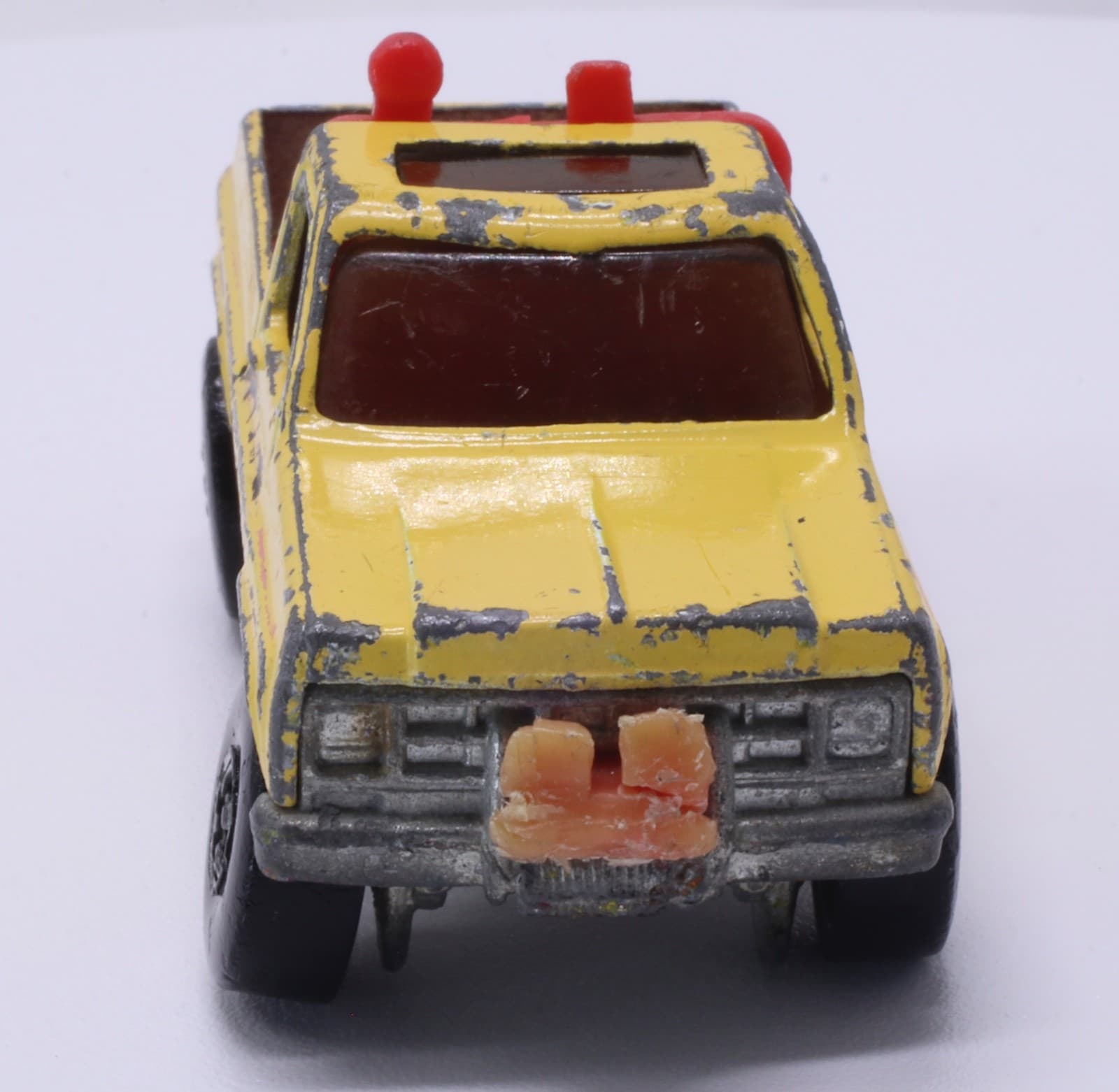 VTG Hot Wheels ~ 1979 SPEEDY REMOVAL SNOW PLOW TRUCK ~ BK Yellow Chevy C-10 HK - Thumbnail 8