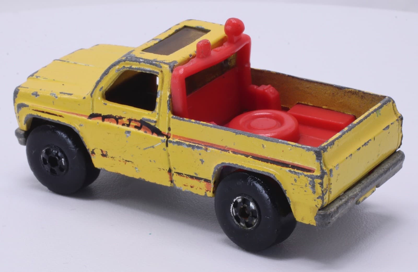 VTG Hot Wheels ~ 1979 SPEEDY REMOVAL SNOW PLOW TRUCK ~ BK Yellow Chevy C-10 HK - Thumbnail 5