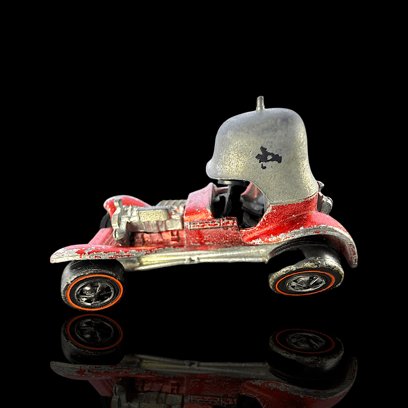Hot Wheels 1969 Redline Red Baron ~ Red Pointed Top - Thumbnail 2