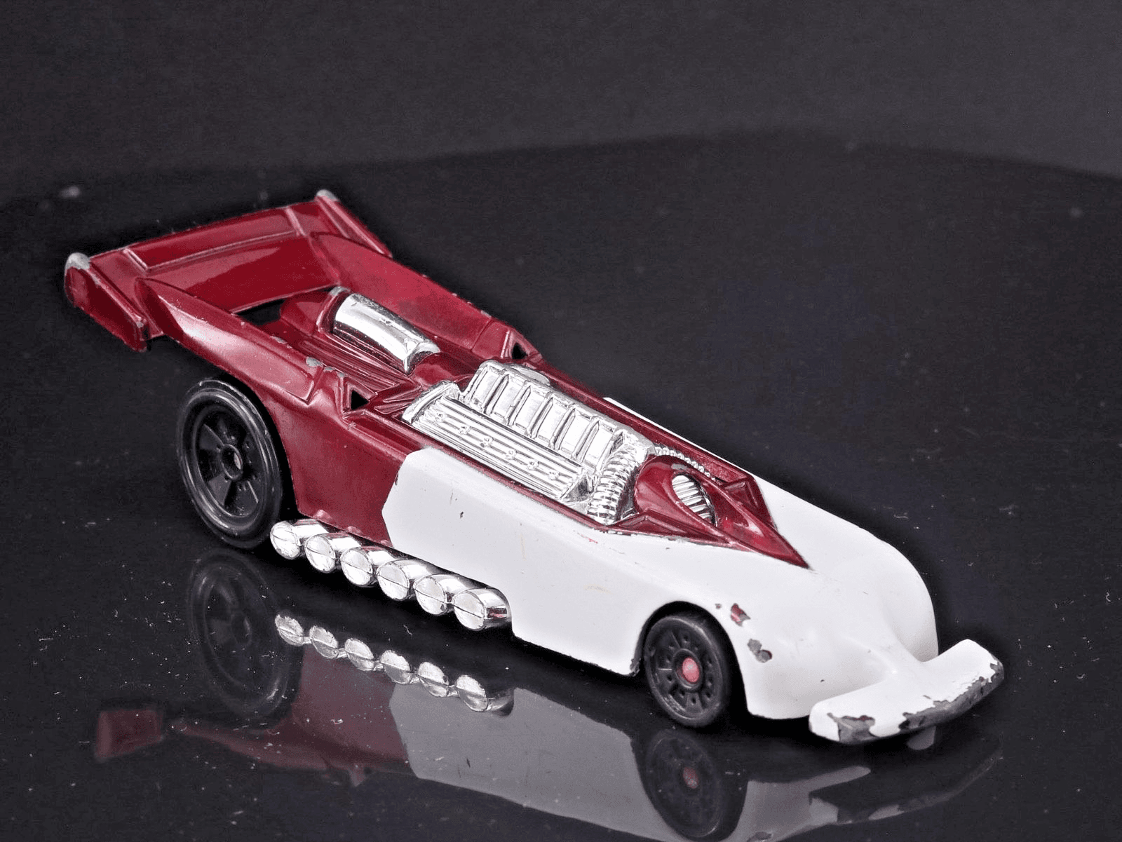 1999 Hot Wheels McDonald's Toy ~ FUTURE DEL WORSHAM FUNNY CAR (16/20) ~ 1/64