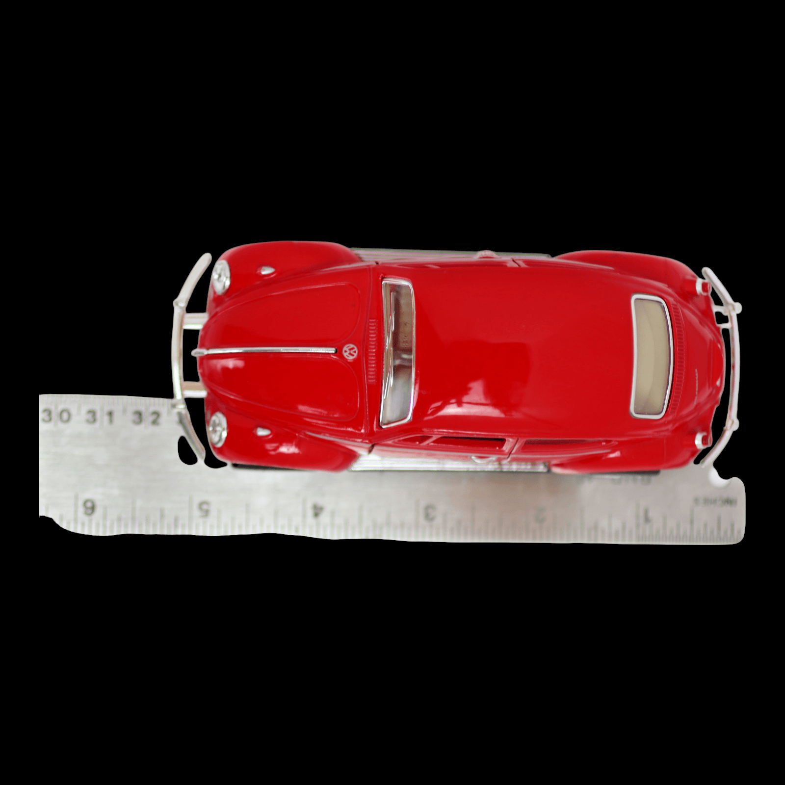 Kinsmart 1967 VOLKSWAGEN VW CLASSIC BEETLE ~ Red ~ 1:32 Diecast Toy Car - Thumbnail 3