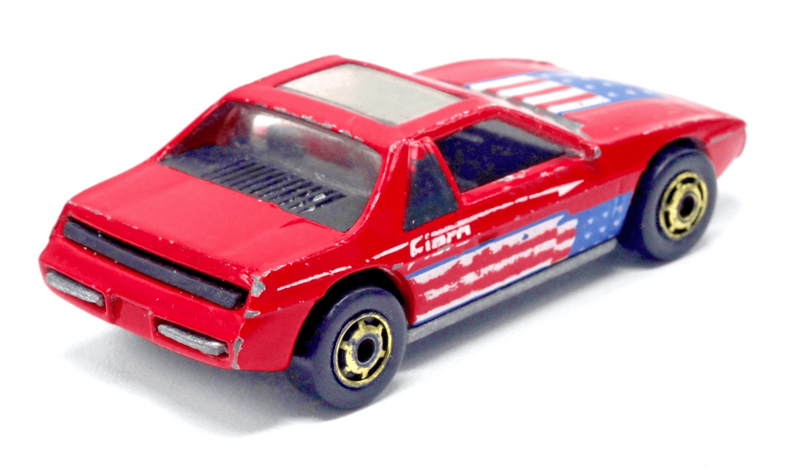 VINTAGE ~ Hot Wheels The Hot Ones ~ 1984 PONTIAC FIERO 2M4 ~ Red Flag 1:64 - Thumbnail 6