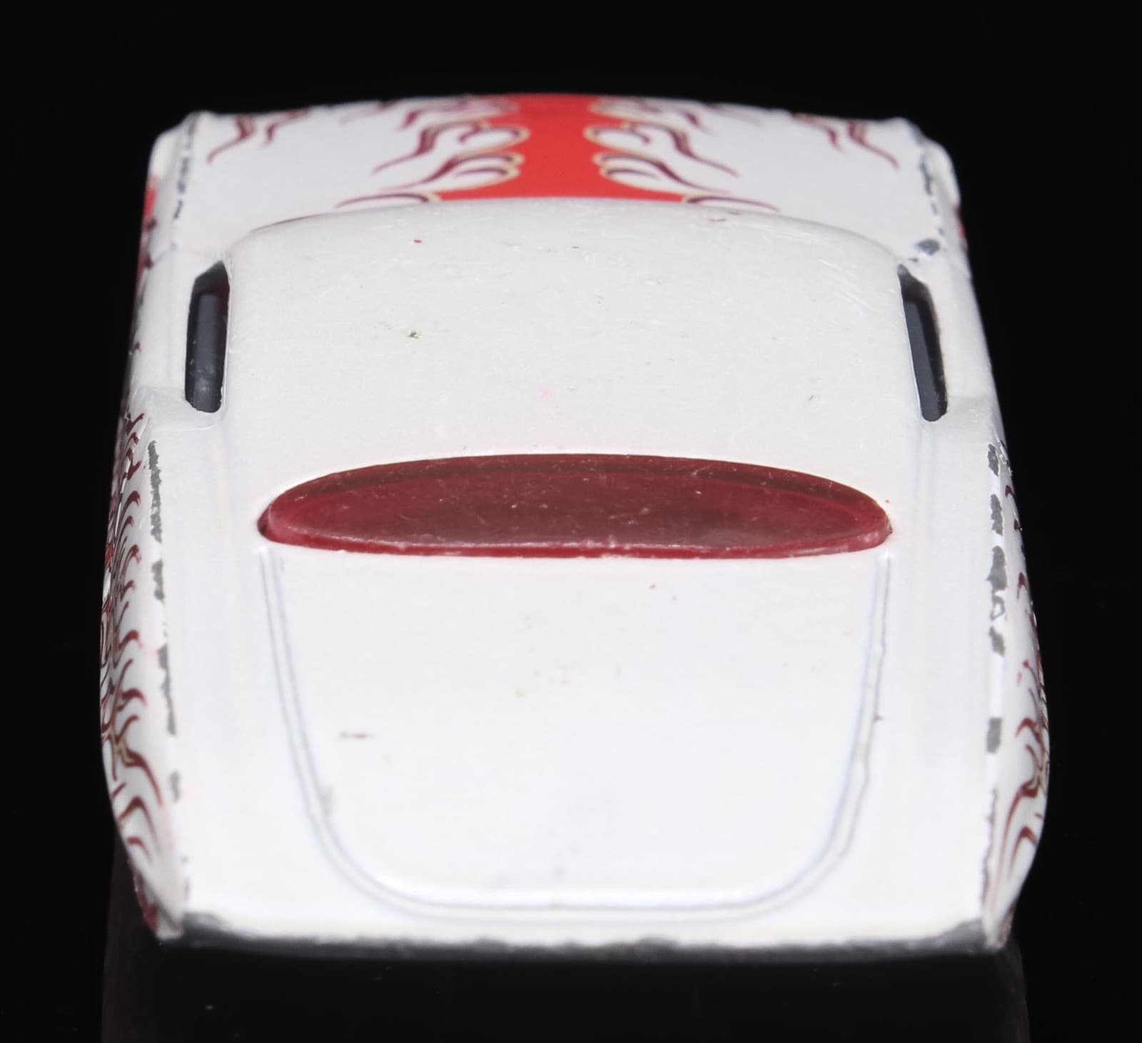 2009 Hot Wheels Mystery Series ~ GANGSTER GRIN ~ White Red Flames 1/64 Diecast - Thumbnail 7