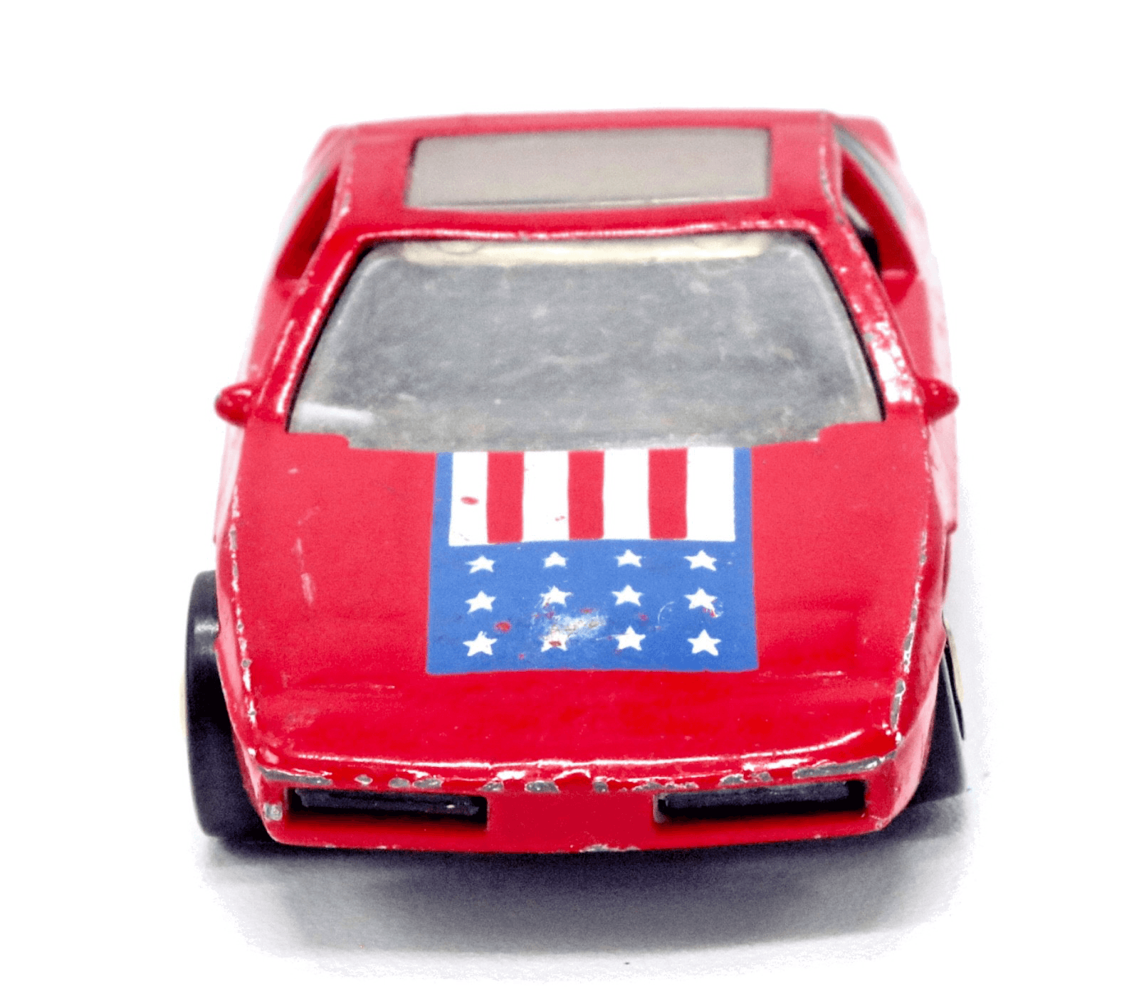 VINTAGE ~ Hot Wheels The Hot Ones ~ 1984 PONTIAC FIERO 2M4 ~ Red Flag 1:64 - Thumbnail 7