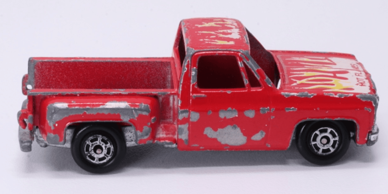 Yat Ming ~ 1979 CHEVROLET STEPSIDE PICKUP ~ Red 1:64 Diecast Hong Kong - Thumbnail 3