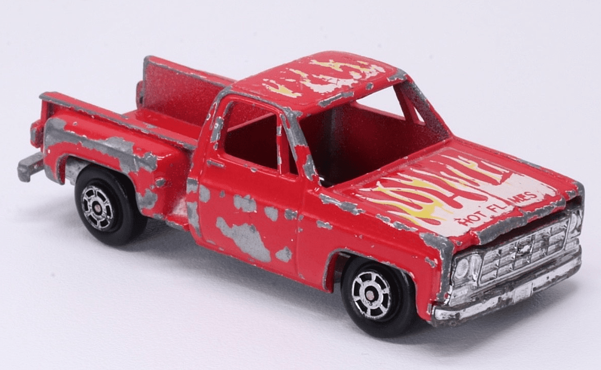 Yat Ming ~ 1979 CHEVROLET STEPSIDE PICKUP ~ Red 1:64 Diecast Hong Kong