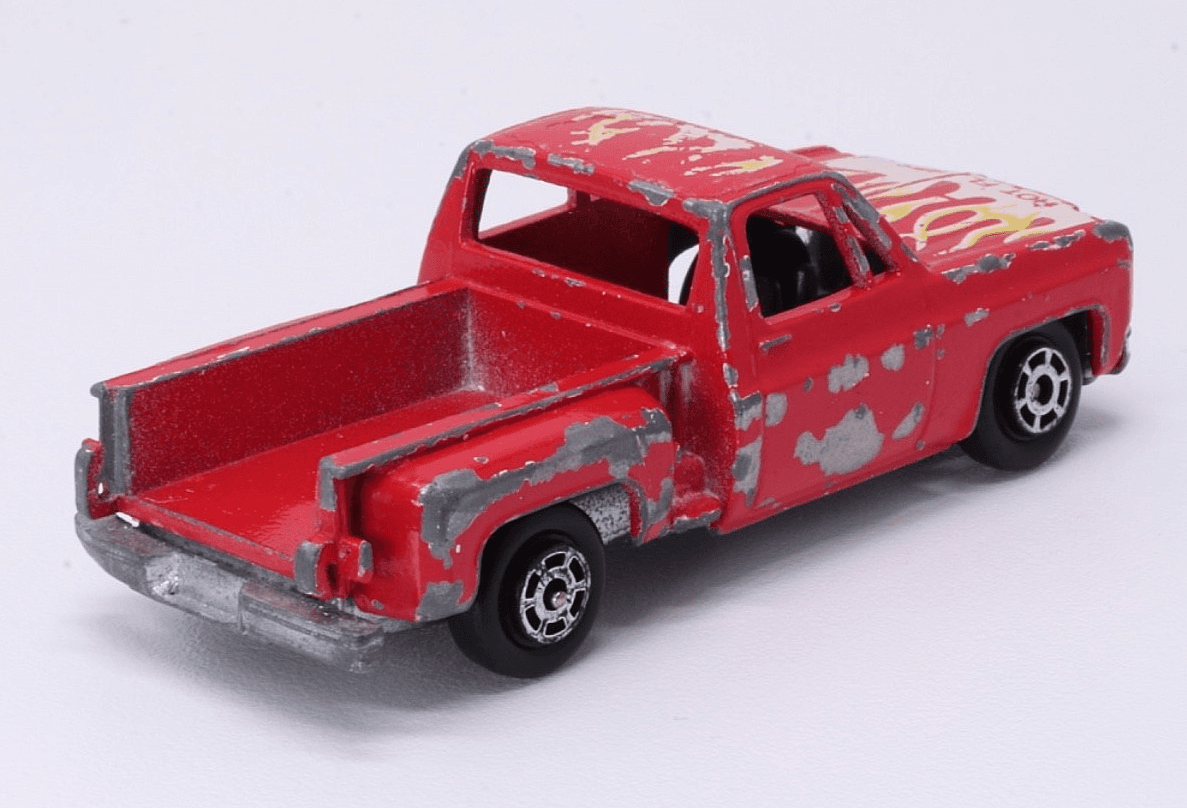 Yat Ming ~ 1979 CHEVROLET STEPSIDE PICKUP ~ Red 1:64 Diecast Hong Kong - Thumbnail 6