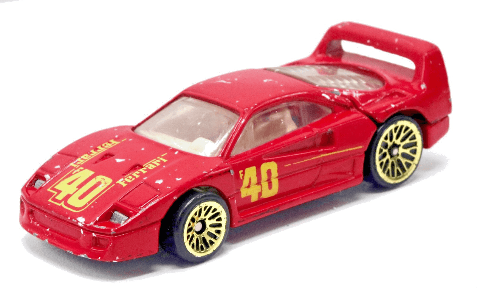 1994 Hot Wheels Gold Medal Speed ~ FERRARI F40 Red ~ Collector #69 Gold Lace
