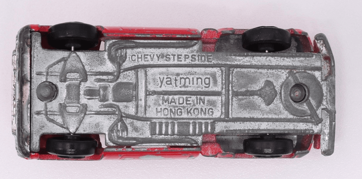 Yat Ming ~ 1979 CHEVROLET STEPSIDE PICKUP ~ Red 1:64 Diecast Hong Kong - Thumbnail 9