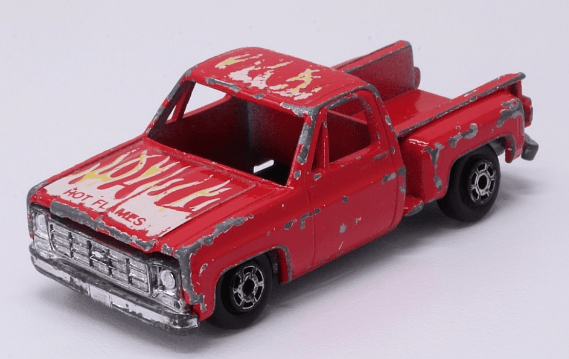 Yat Ming ~ 1979 CHEVROLET STEPSIDE PICKUP ~ Red 1:64 Diecast Hong Kong - Thumbnail 11