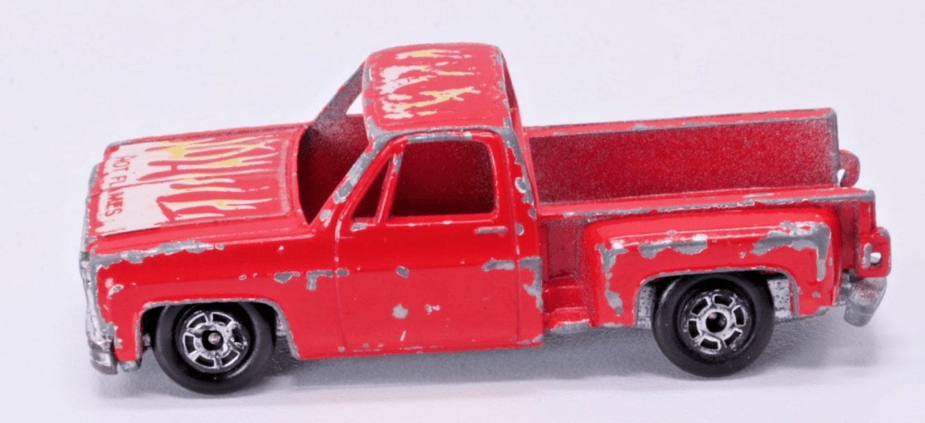 Yat Ming ~ 1979 CHEVROLET STEPSIDE PICKUP ~ Red 1:64 Diecast Hong Kong - Thumbnail 4