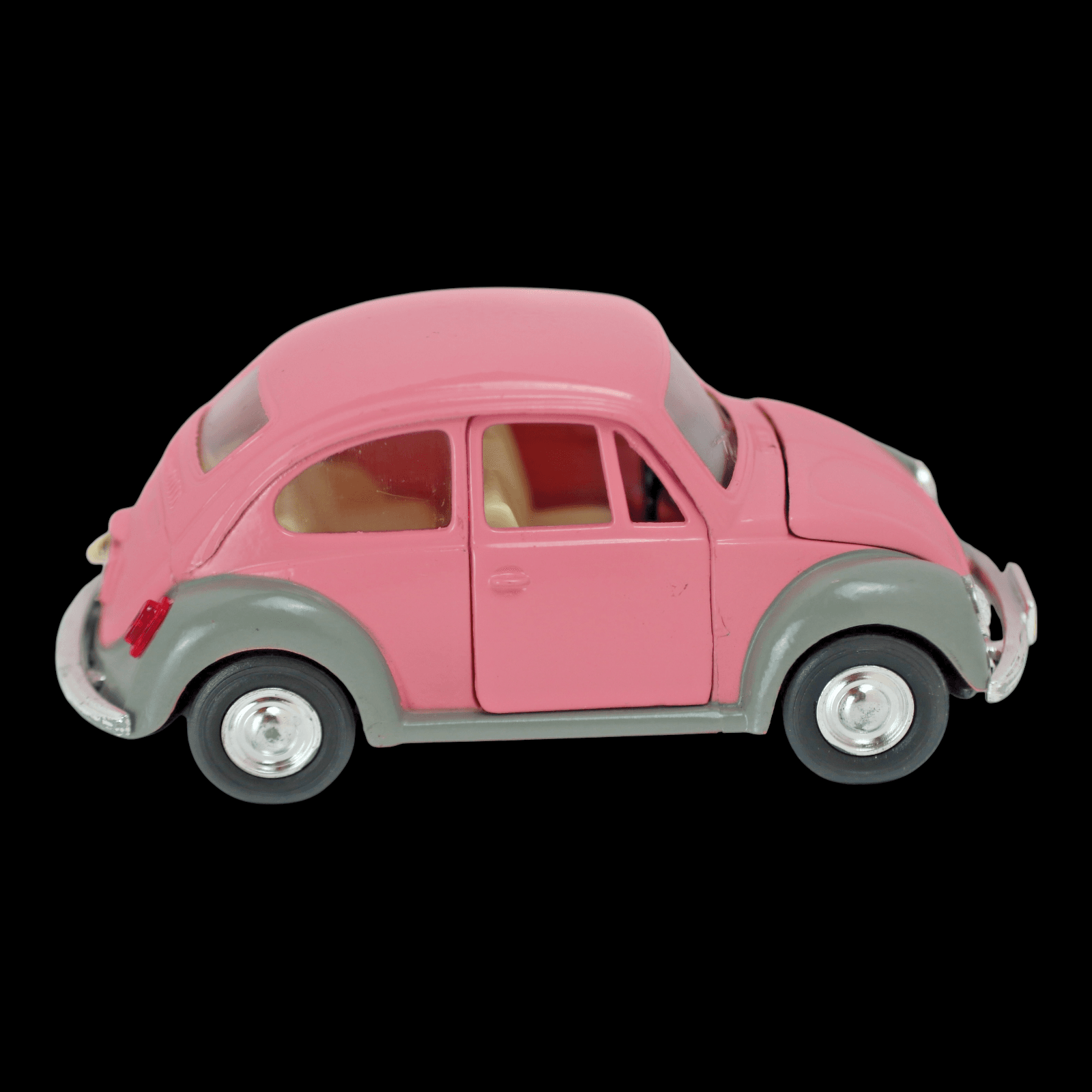 Kinsmart 1967 VW BEETLE ~ Pink ~ "Pullback" Diecast Toy Car ~ 1:32