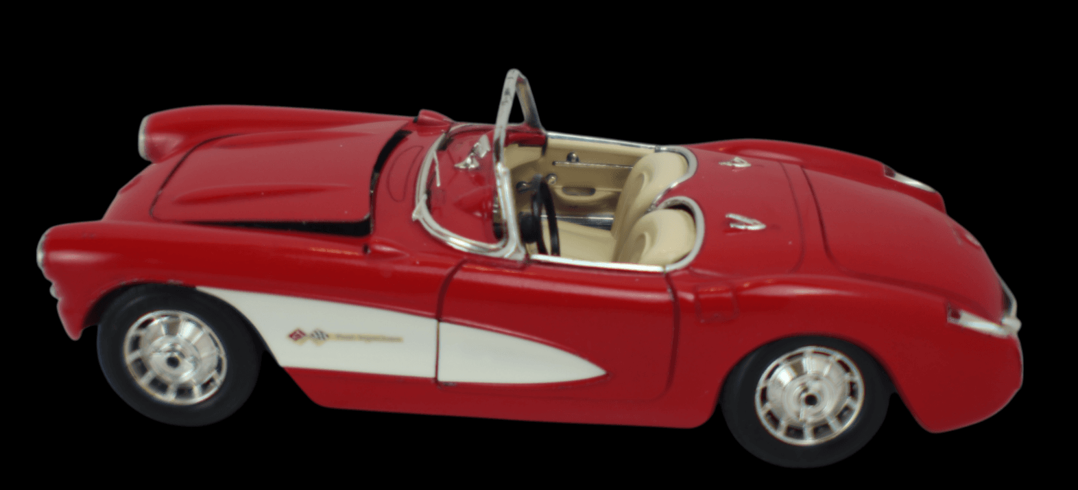 Bburago Special Edition ~ 1957 CORVETTE CONVERTIBLE ~ Italy Red 1:18 Diecast - Thumbnail 8