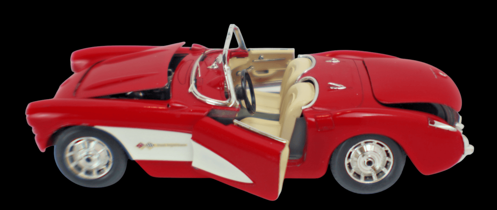Bburago Special Edition ~ 1957 CORVETTE CONVERTIBLE ~ Italy Red 1:18 Diecast - Thumbnail 3