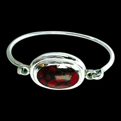 STERLING SILVER 925 AND JASPER BRACELET - Thumbnail 3
