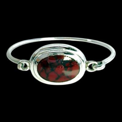 STERLING SILVER 925 AND JASPER BRACELET - Thumbnail 2