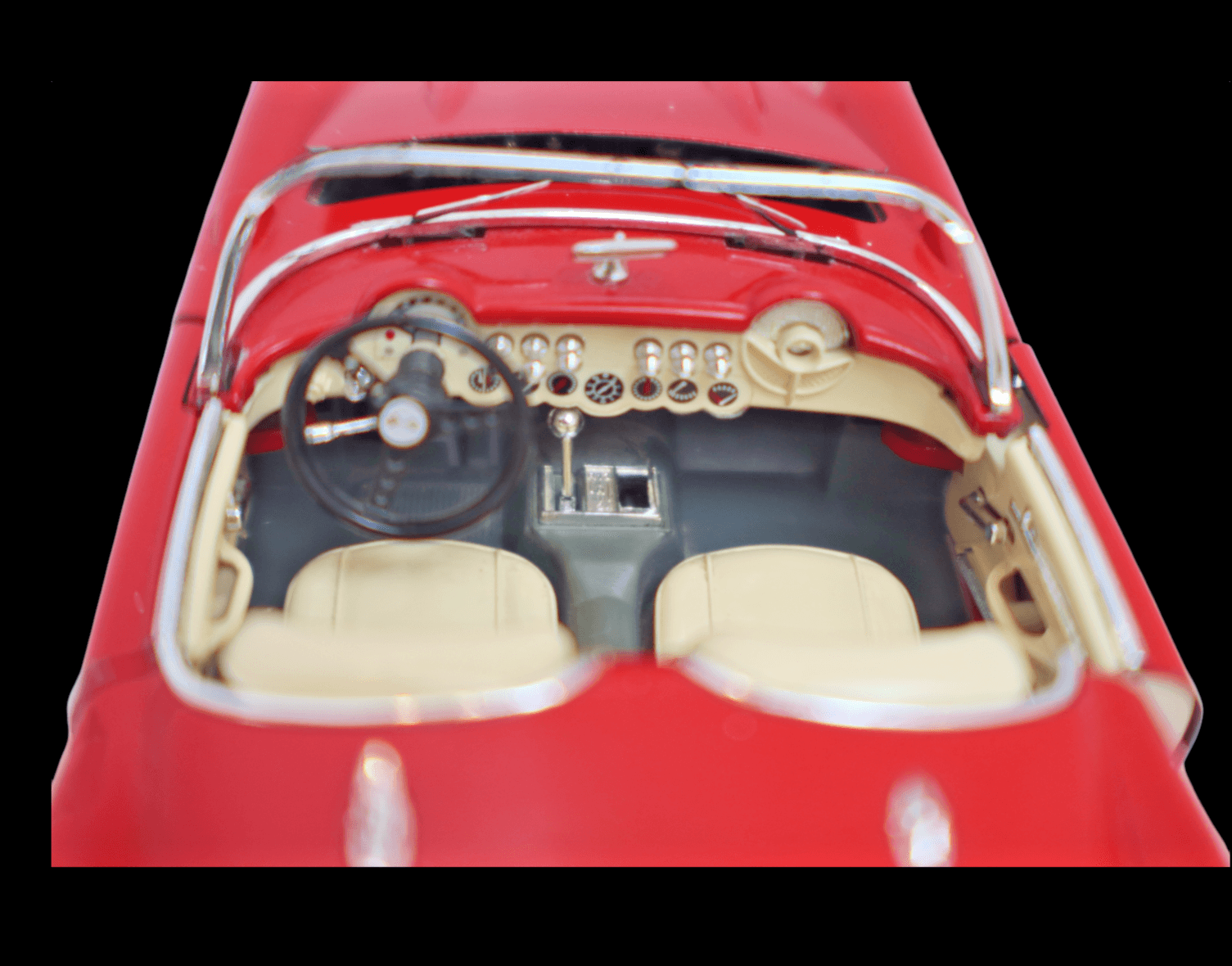 Bburago Special Edition ~ 1957 CORVETTE CONVERTIBLE ~ Italy Red 1:18 Diecast - Thumbnail 4