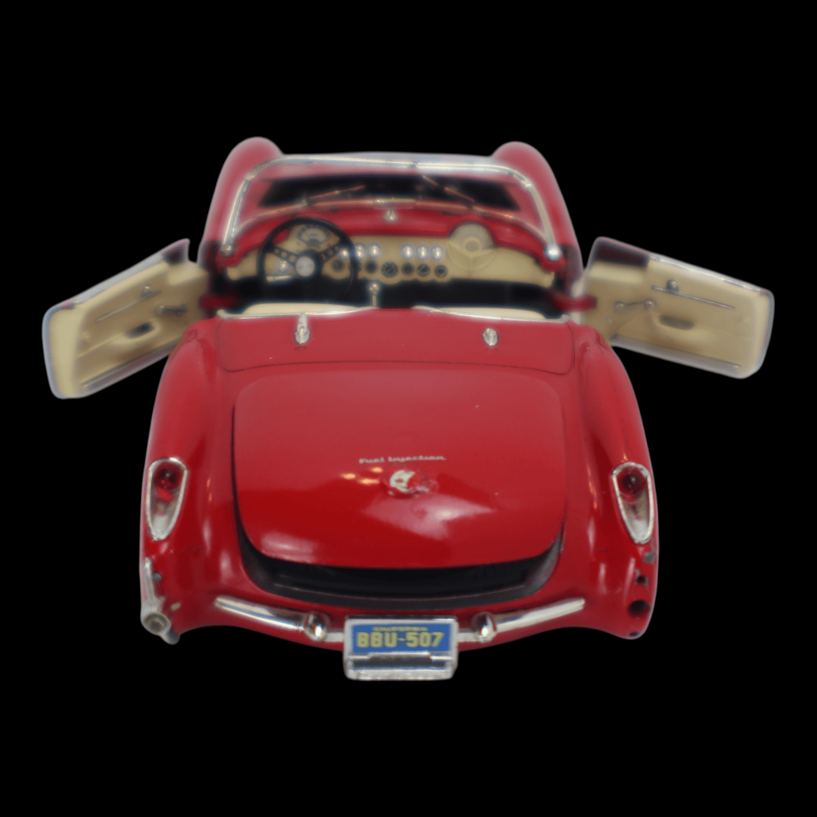 Bburago Special Edition ~ 1957 CORVETTE CONVERTIBLE ~ Italy Red 1:18 Diecast - Thumbnail 9