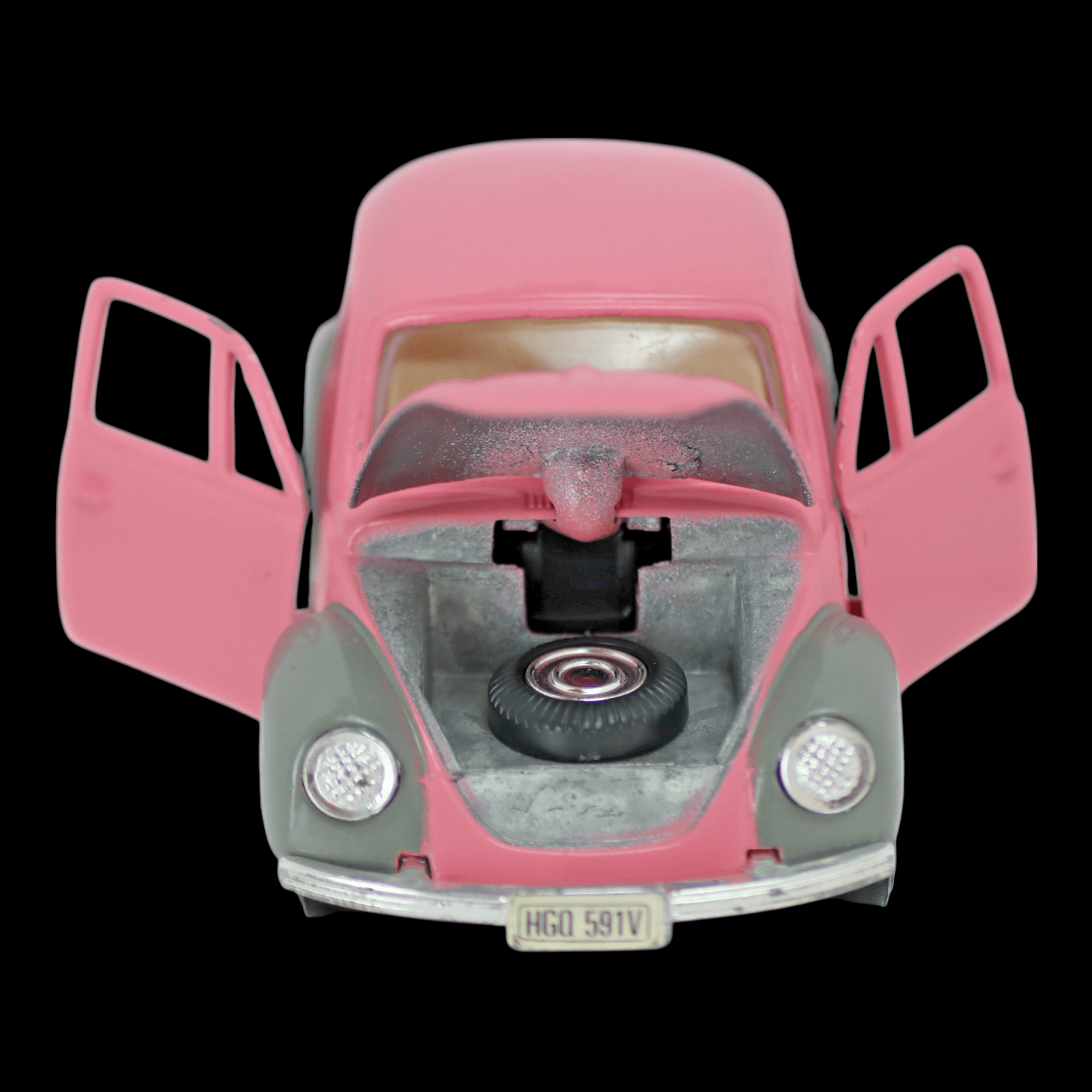 Kinsmart 1967 VW BEETLE ~ Pink ~ "Pullback" Diecast Toy Car ~ 1:32 - Thumbnail 5