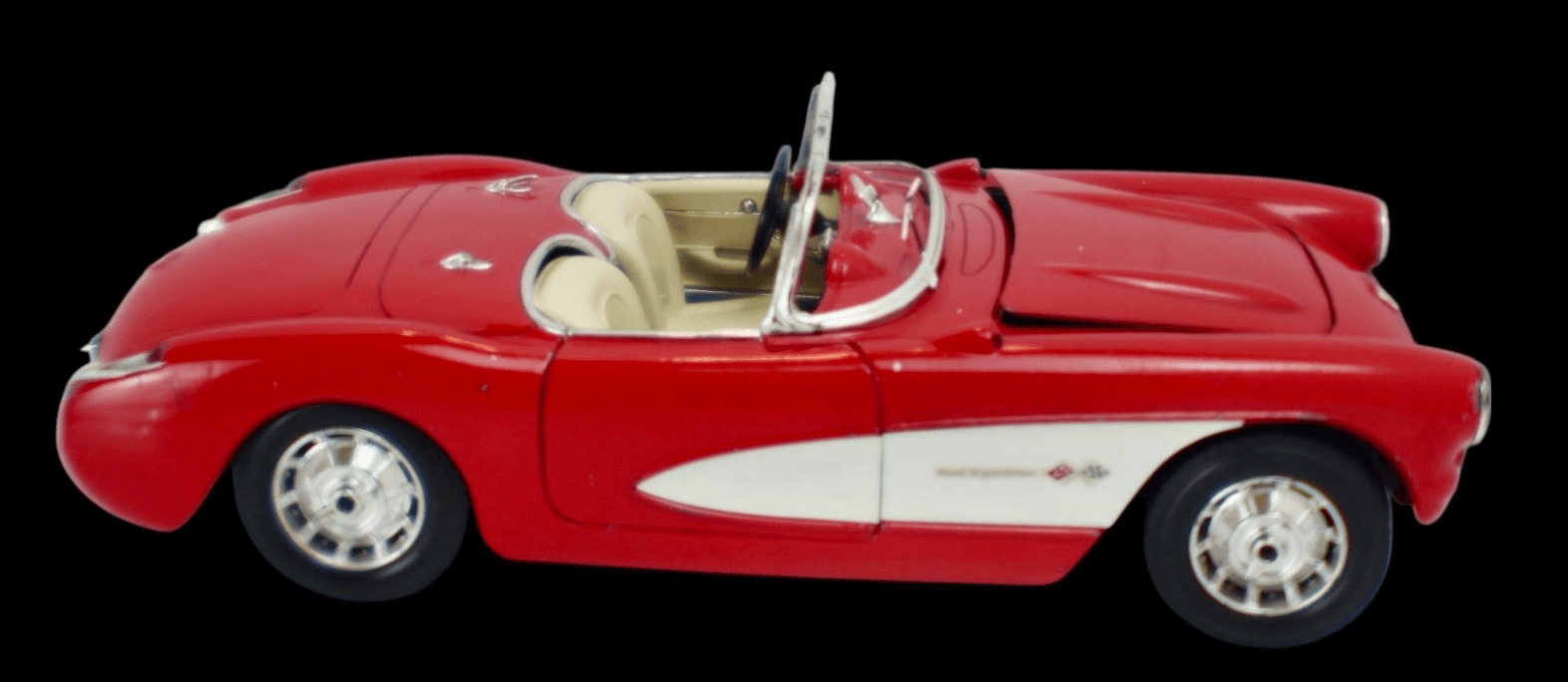 Bburago Special Edition ~ 1957 CORVETTE CONVERTIBLE ~ Italy Red 1:18 Diecast - Thumbnail 7