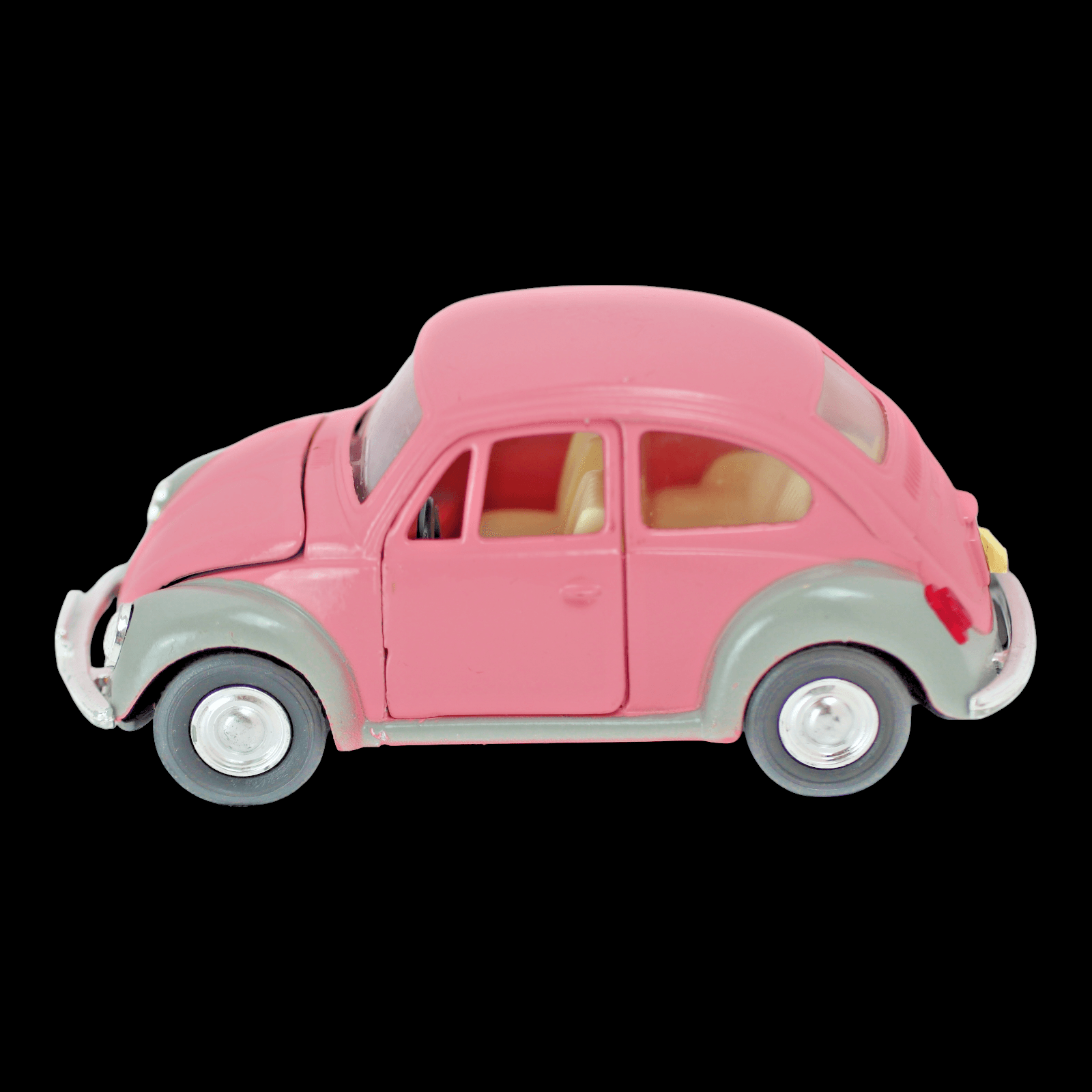 Kinsmart 1967 VW BEETLE ~ Pink ~ "Pullback" Diecast Toy Car ~ 1:32 - Thumbnail 2