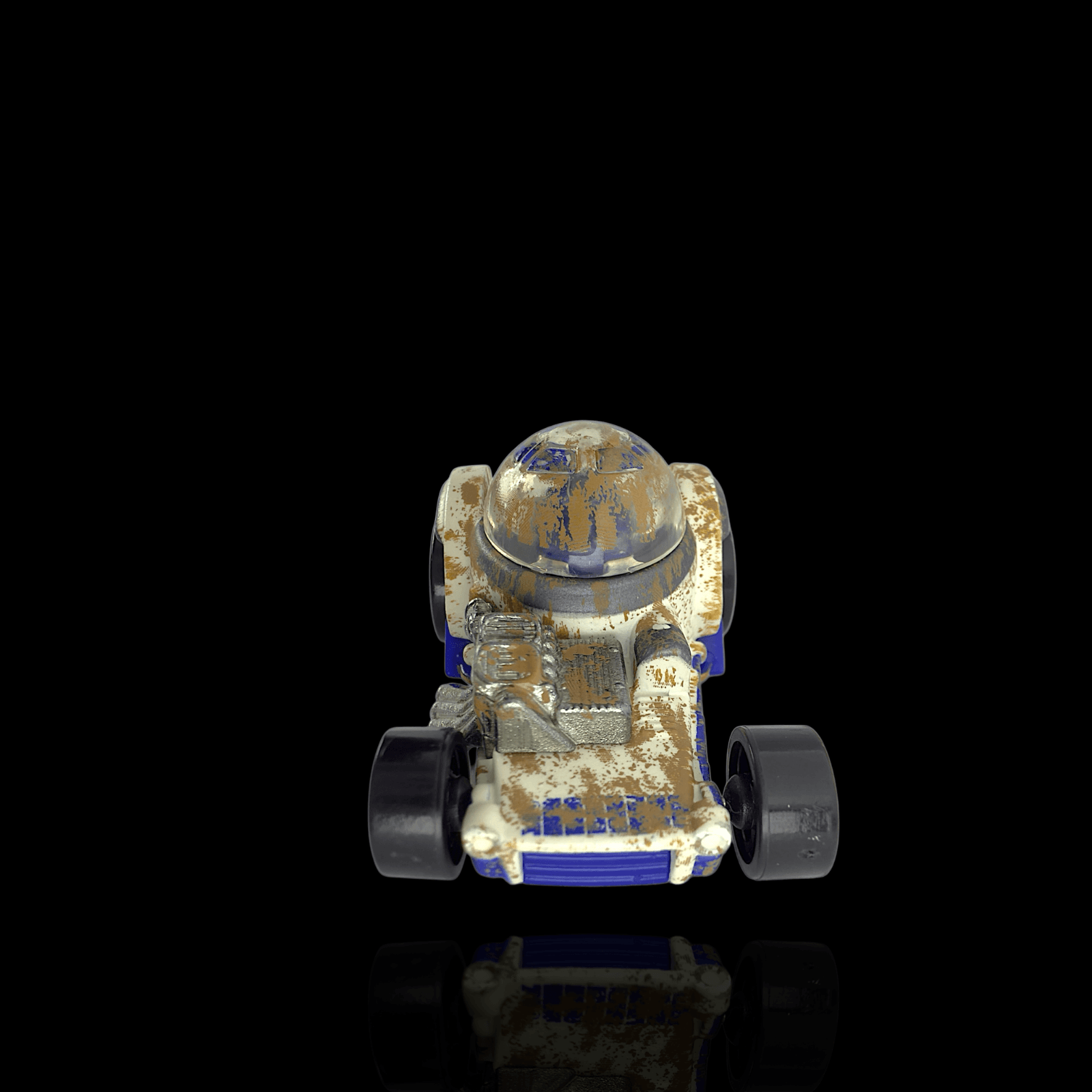 Hot Wheels 2014 Star Wars R2-D2 Character Car ~ Diecast ~ Muddy - Thumbnail 5