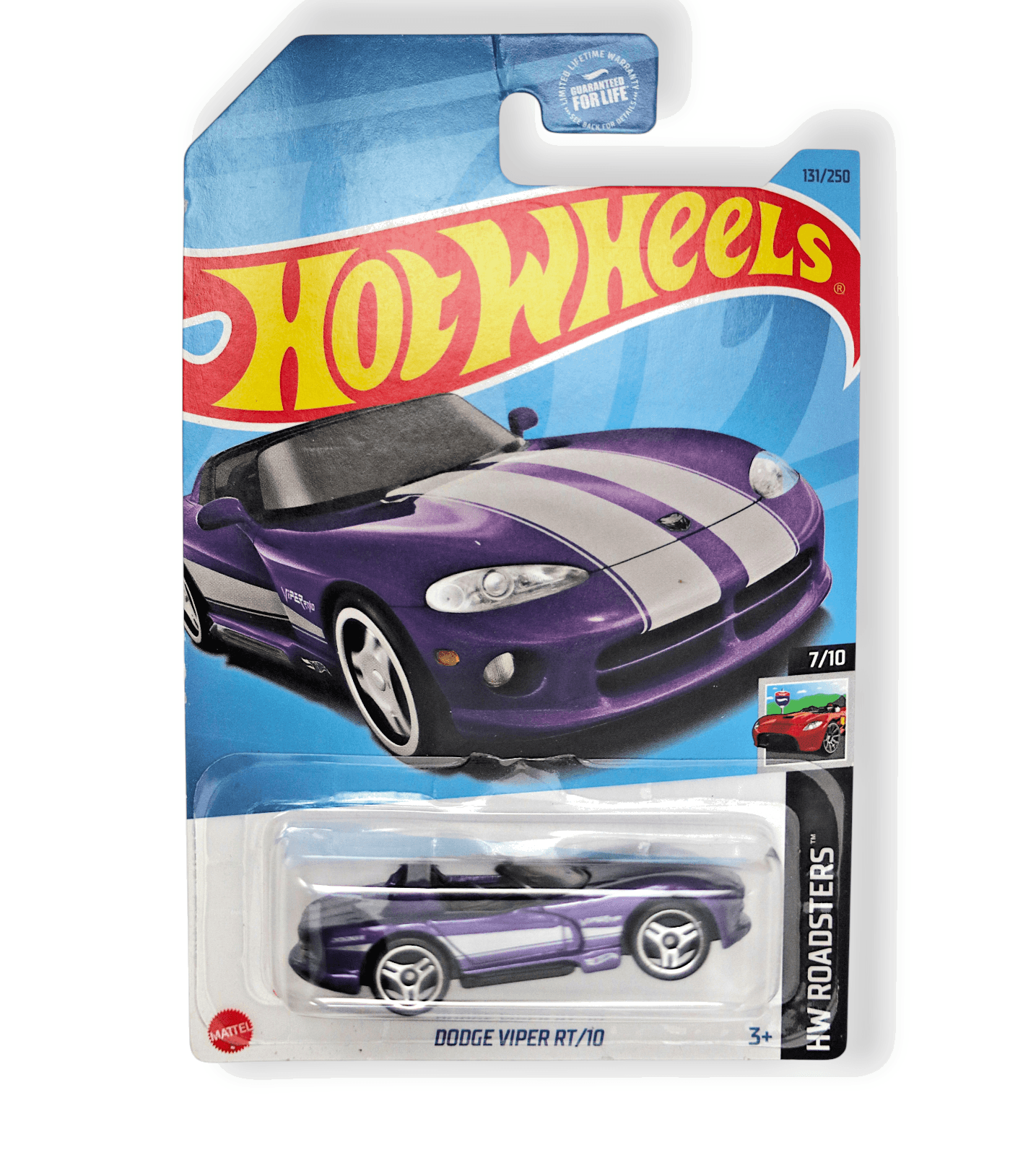 Hot Wheels Roadsters ~ 2023 DODGE VIPER RT/10 (7/10) ~ Mainline #131/250 Diecast