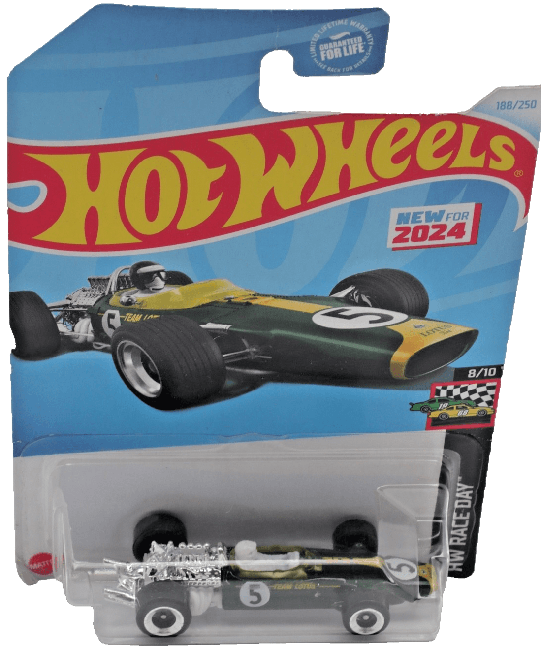 2024 Hot Wheels '67 LOTUS TYPE 49 ~ Green ~ HW Race Day #8/10 ~ 188/250