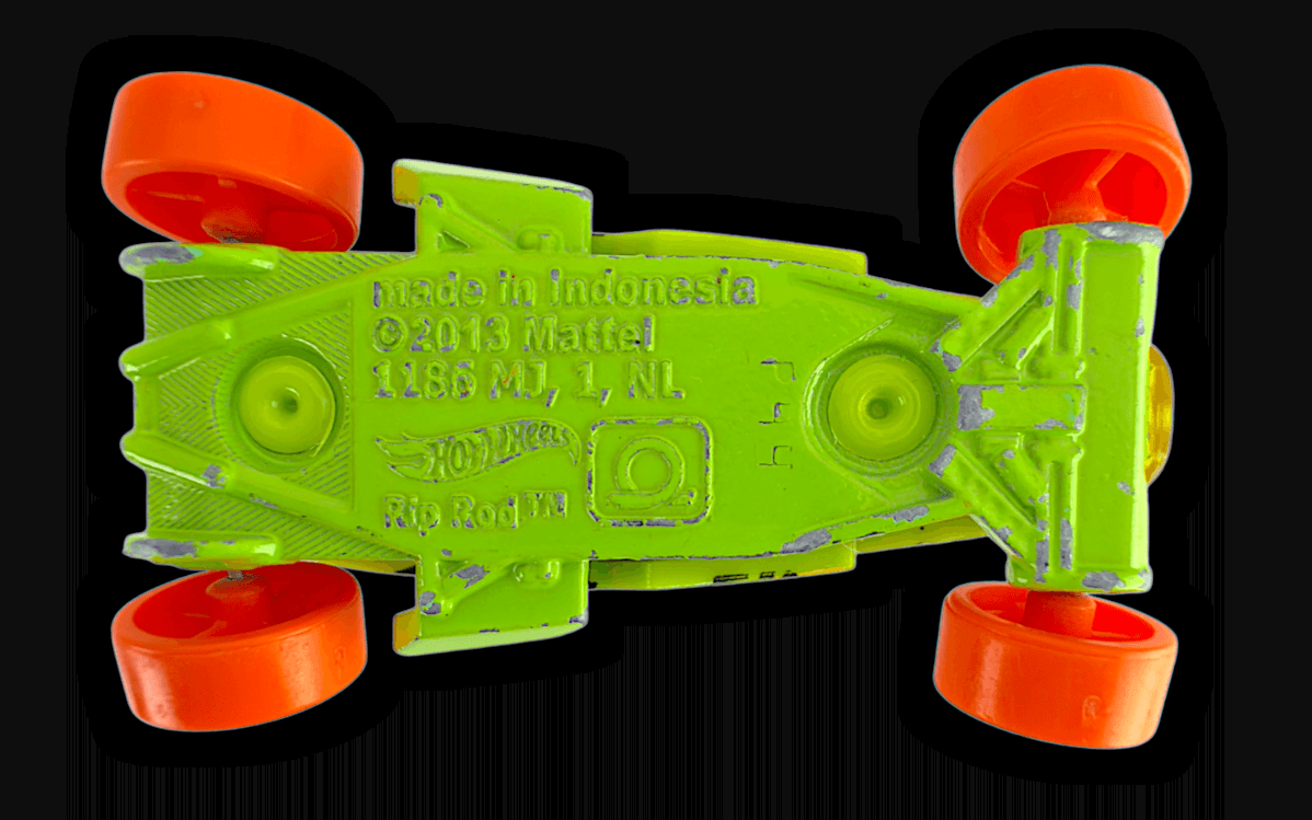 HOT WHEELS ~ 2013 RIP ROD #4 GREEN Diecast 1/64 - Thumbnail 5