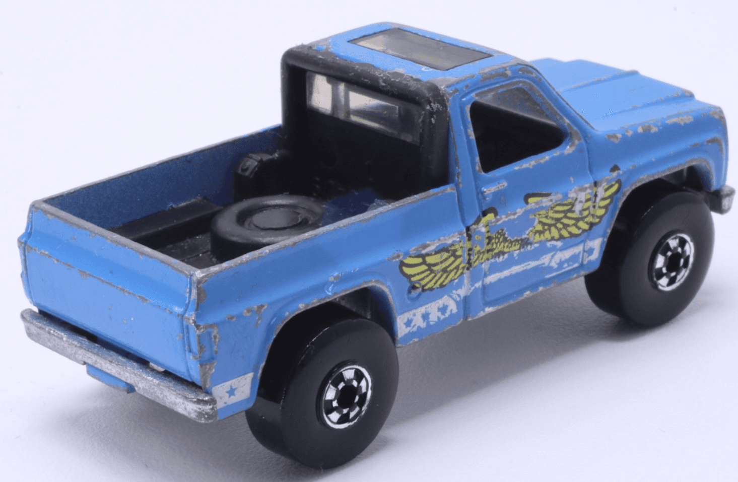 Hot Wheels Blackwall ~1977 EAGLE BYWAYMAN ~ Blue Silverado GMC 4x4 HK - Thumbnail 5