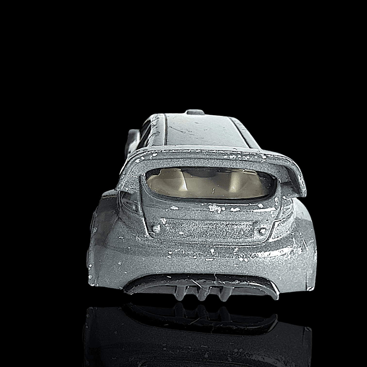 Hot Wheels ~ 2012 FORD FIESTA ~ Grey Hatchback Race Car 1:64 Diecast - Thumbnail 4