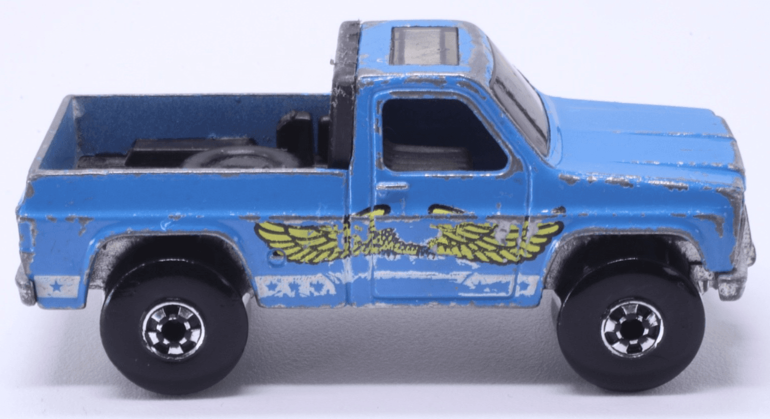 Hot Wheels Blackwall ~1977 EAGLE BYWAYMAN ~ Blue Silverado GMC 4x4 HK - Thumbnail 3