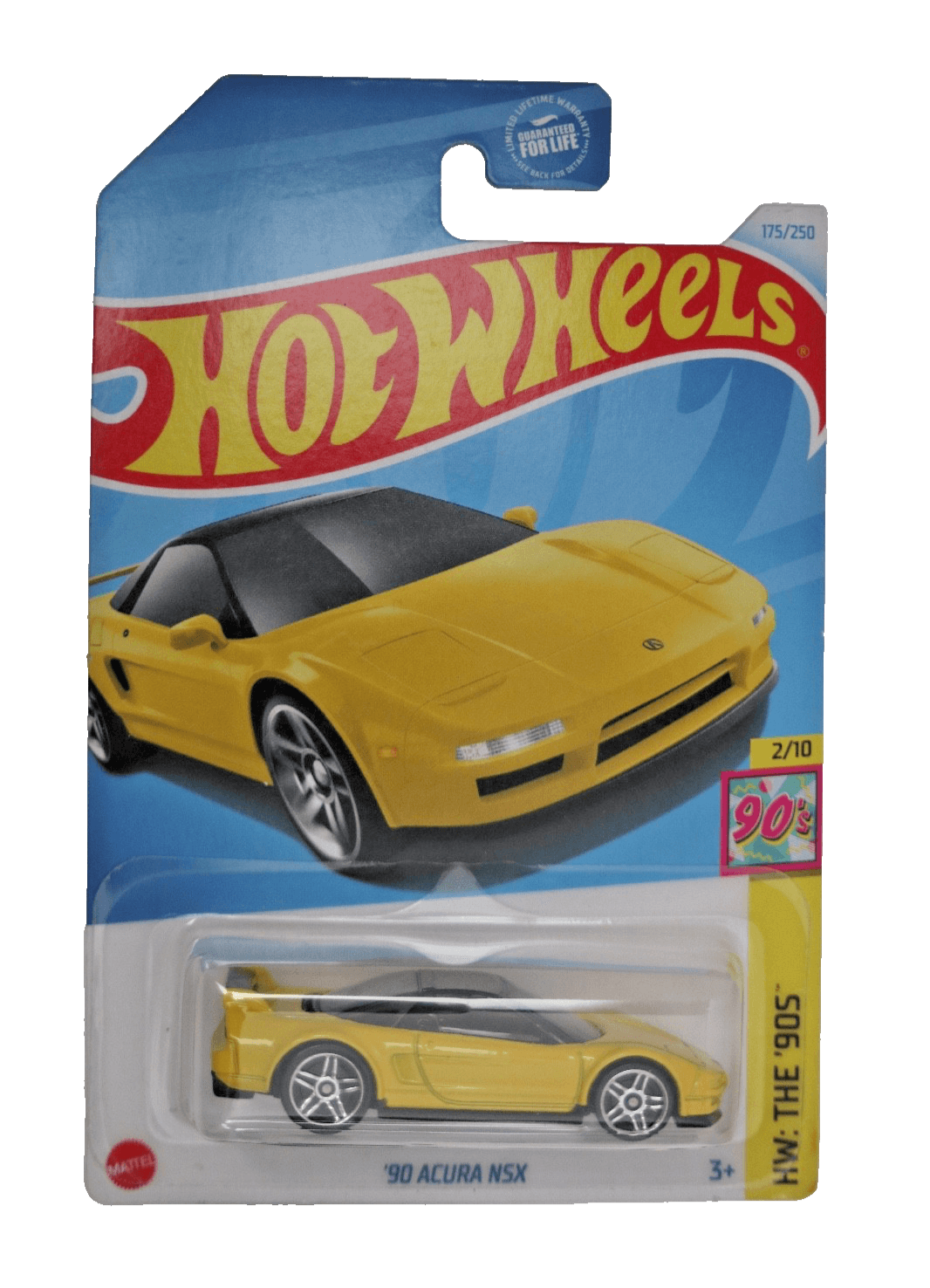 2024 Hot Wheels 1990 ACURA NSX ~ Yellow ~ HW 90s 2/10 ~ 175/250