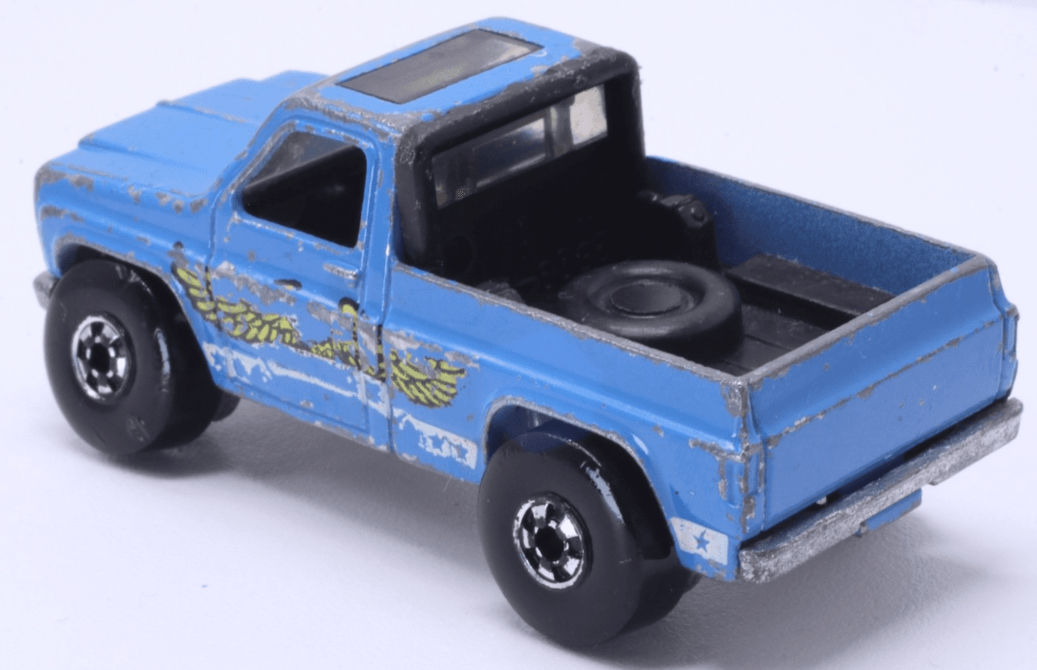 Hot Wheels Blackwall ~1977 EAGLE BYWAYMAN ~ Blue Silverado GMC 4x4 HK - Thumbnail 6
