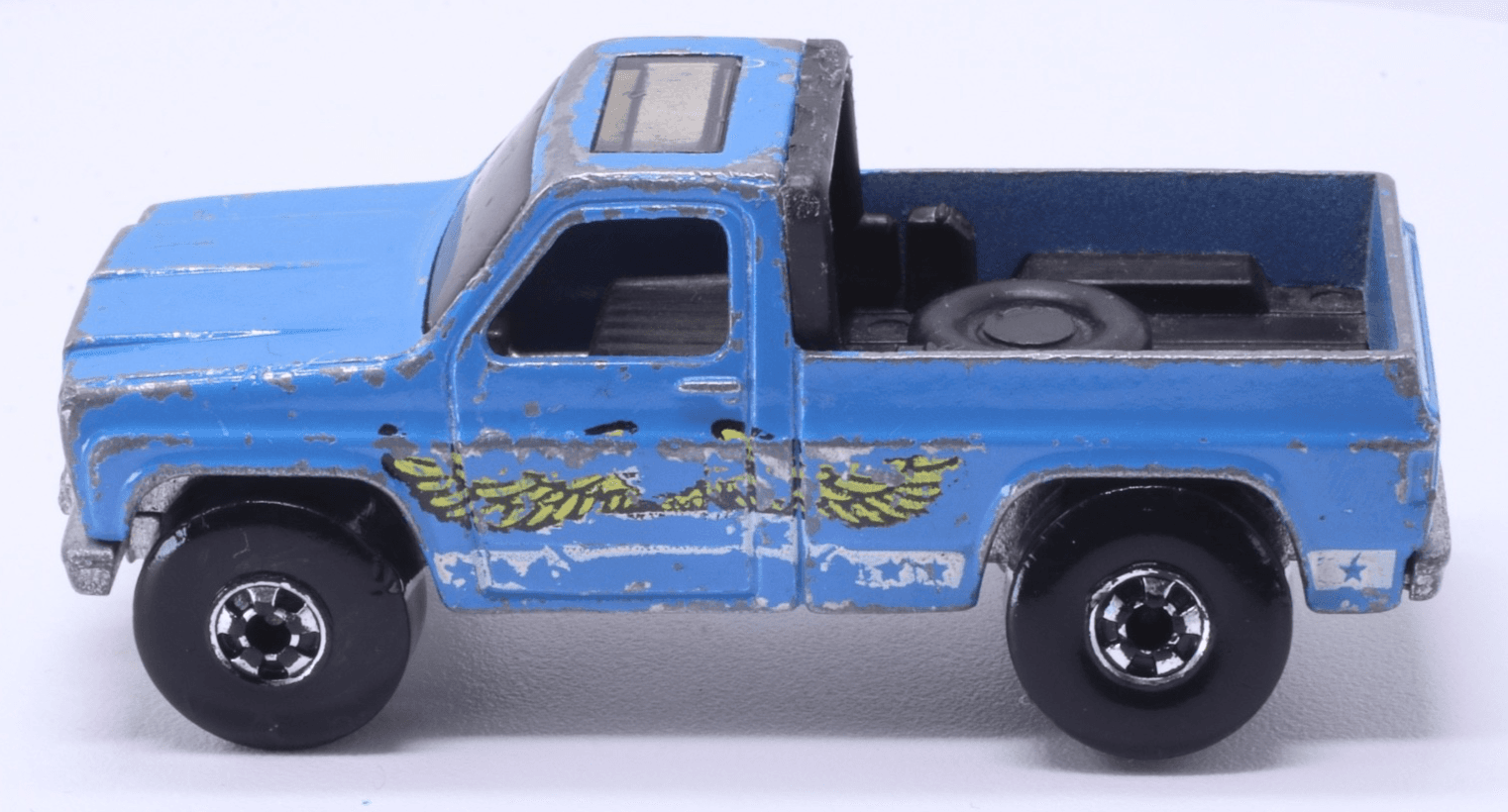 Hot Wheels Blackwall ~1977 EAGLE BYWAYMAN ~ Blue Silverado GMC 4x4 HK - Thumbnail 4