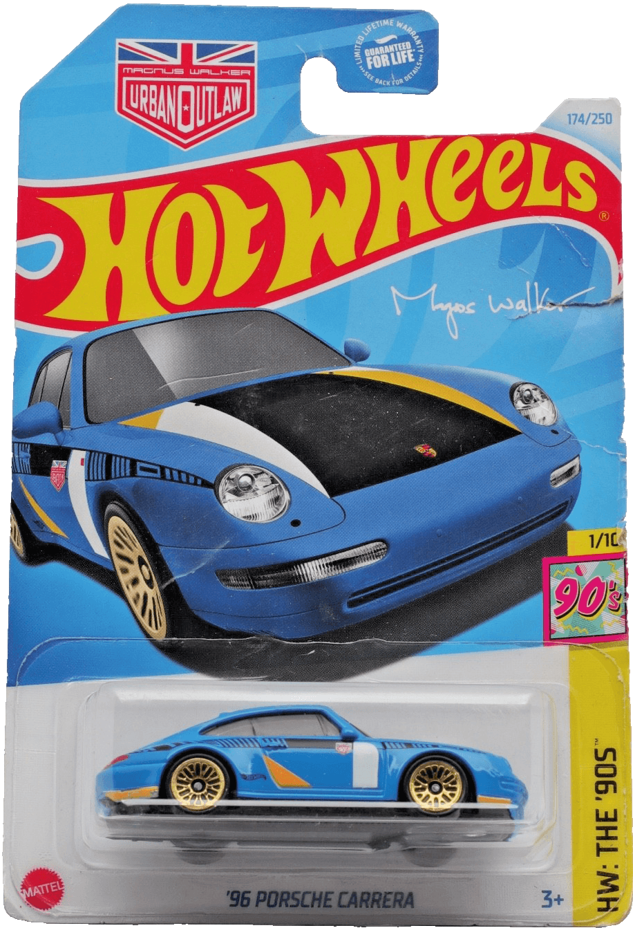 2024 Hot Wheels '96 PORSCHE CARRERA ~ Urban Outlaw ~ HW The '90s #174/250 ~ Blue