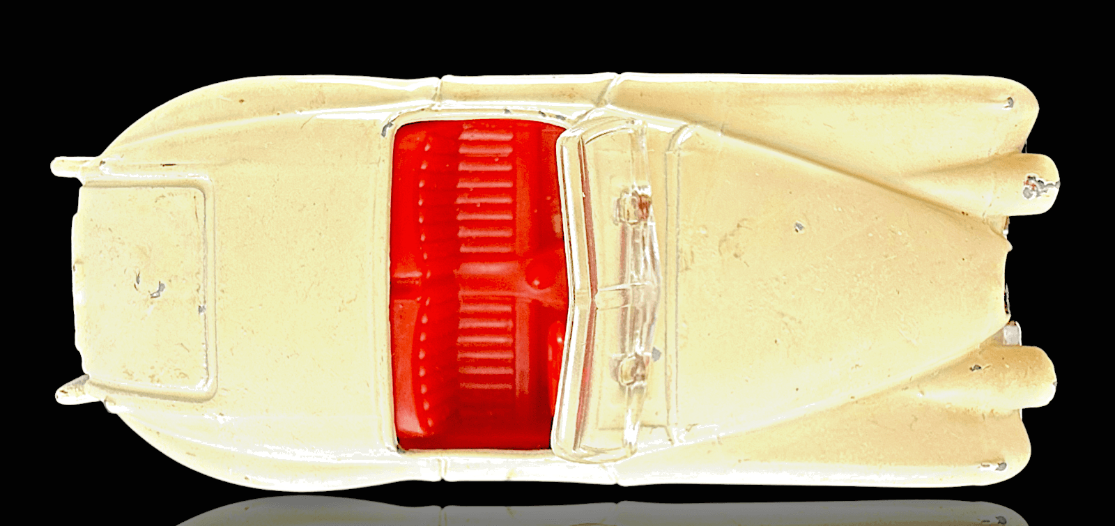 Matchbox ~ 1984 Jaguar XK 120 ~ Cream coloured ~ Diecast 1/64 - Thumbnail 5