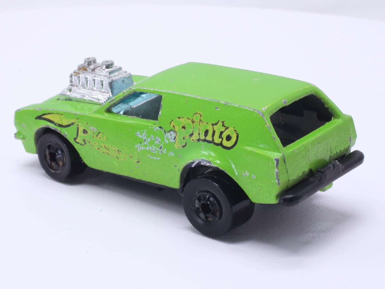 Vintage Hot Wheels Blackwall ~ 1975 POISON PINTO ~ Green Flying Colors HK - Thumbnail 5