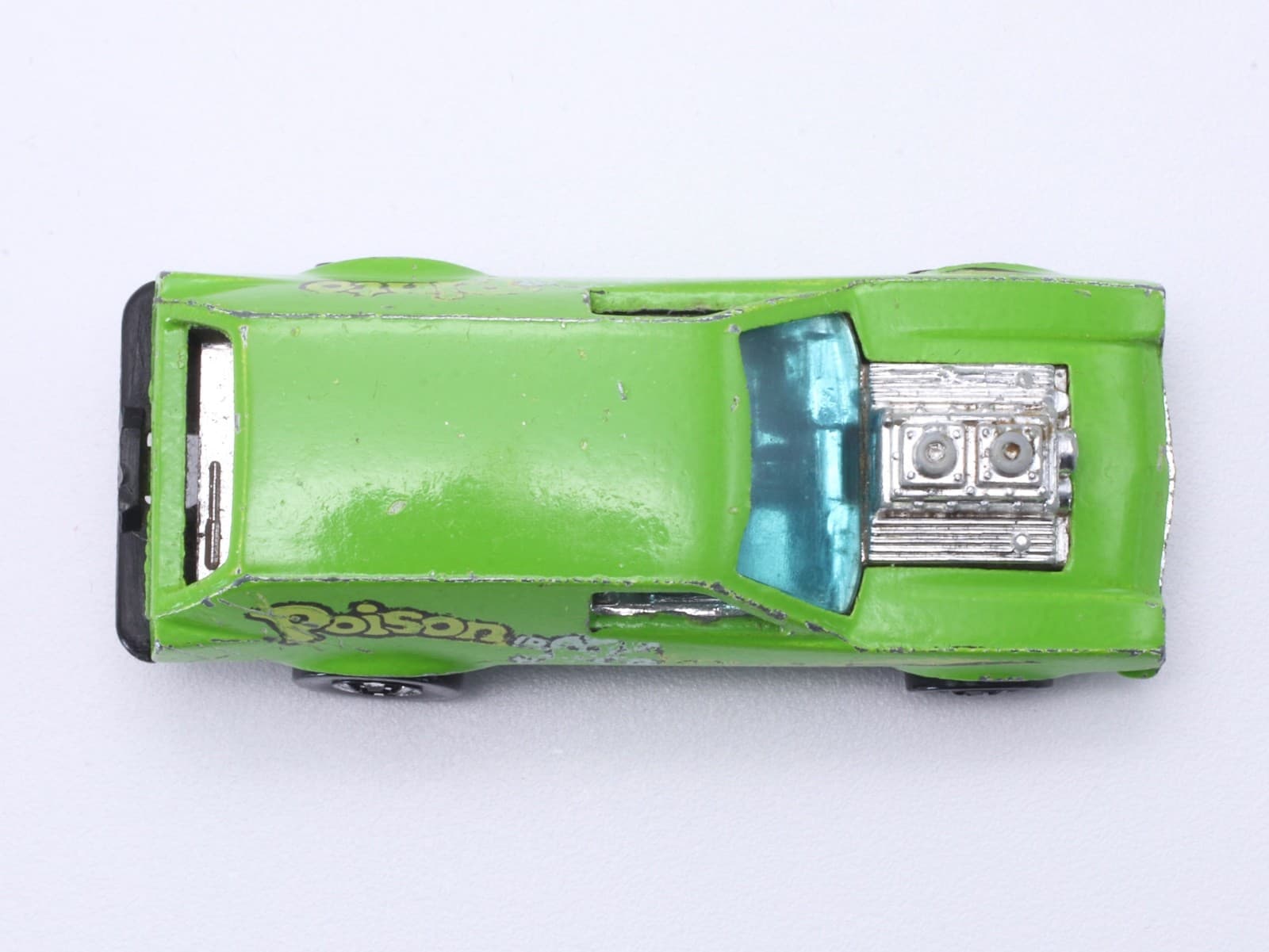 Vintage Hot Wheels Blackwall ~ 1975 POISON PINTO ~ Green Flying Colors HK - Thumbnail 12