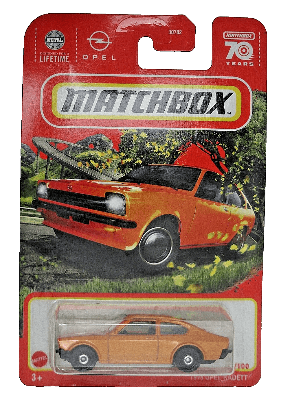 2023 Matchbox 1975 OPEL KADETT ~ Orange ~ 70 Years ~ #73/100 Diecast Car