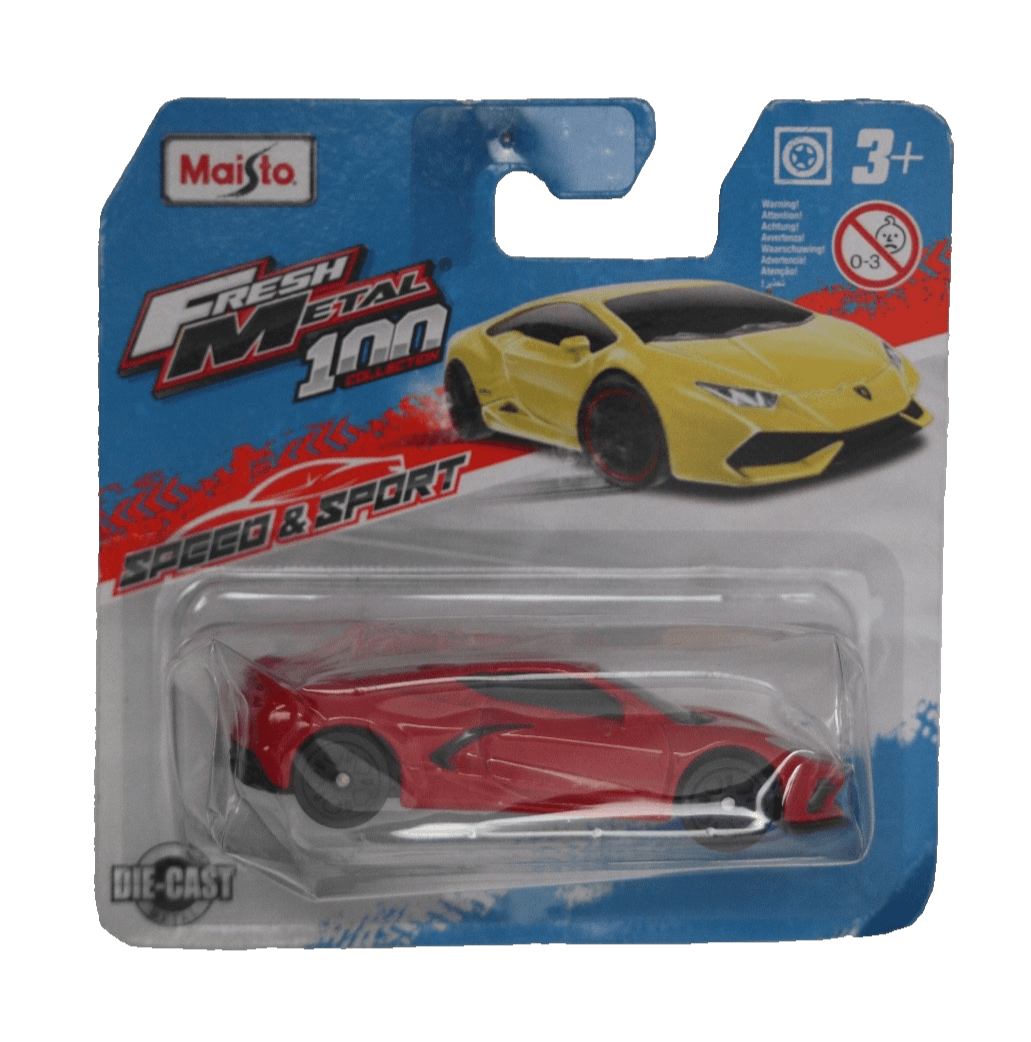 Maisto CORVETTE ~ Red ~ Fresh Metal 100 Speed & Sport ~ Diecast Toy