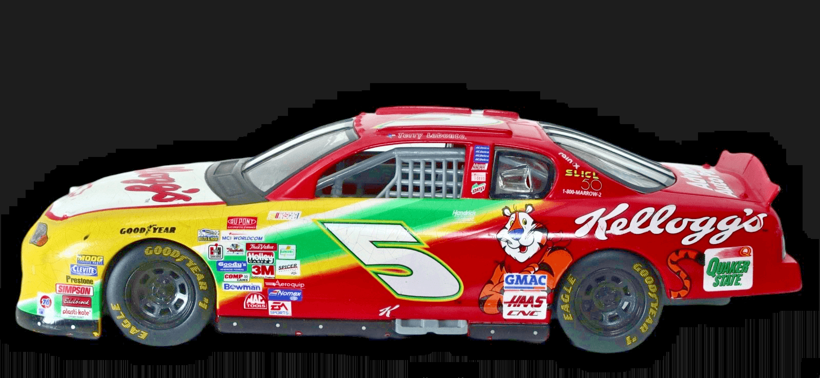 NASCAR ~ TERRY LABONTE ~ 2000 CHEVY MONTE CARLO ~ #5 Kellogg's Diecast - Thumbnail 2
