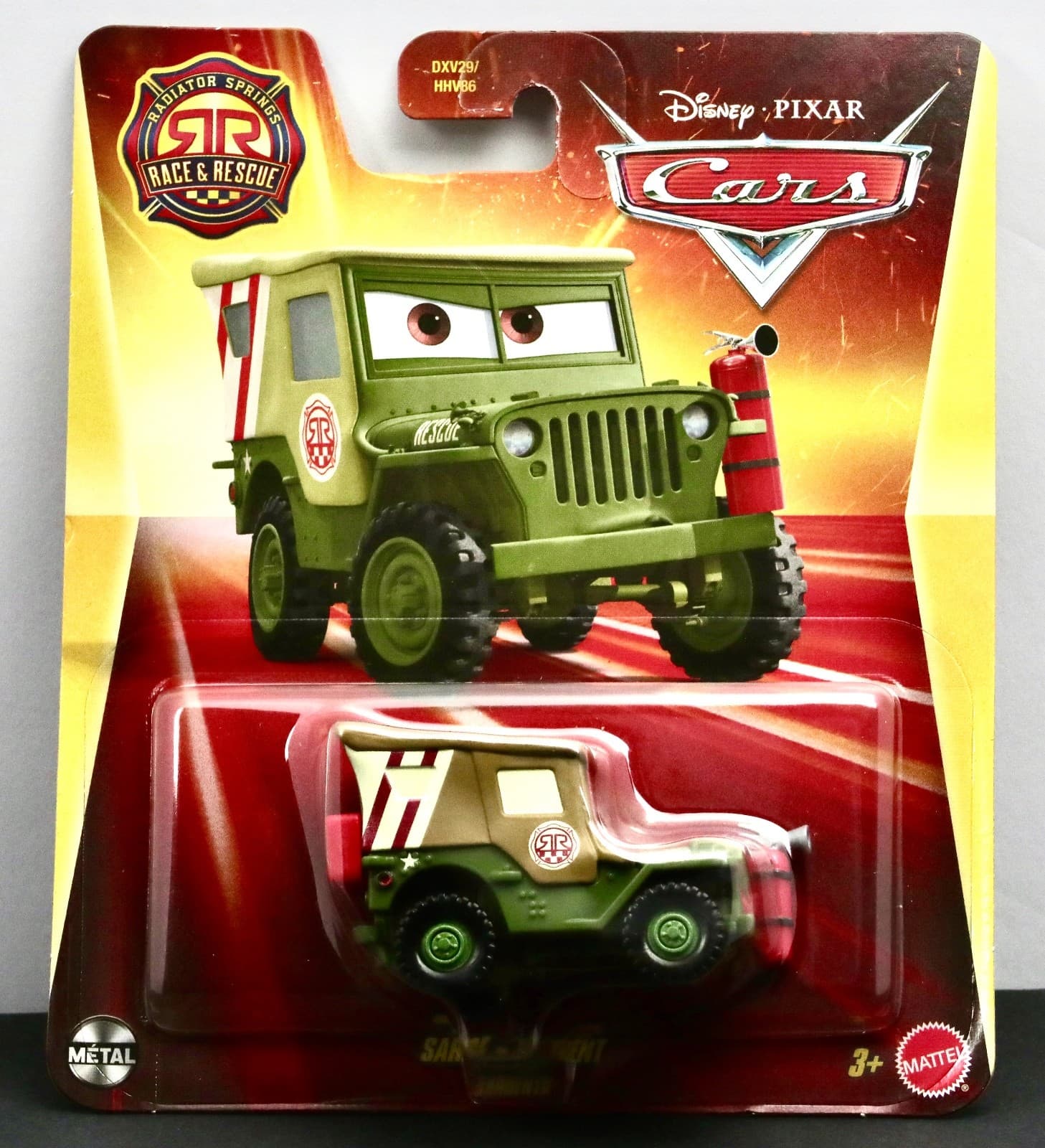 2025 Mattel Disney Pixar Cars ~ SARGE 1:55 Diecast Jeep NIP