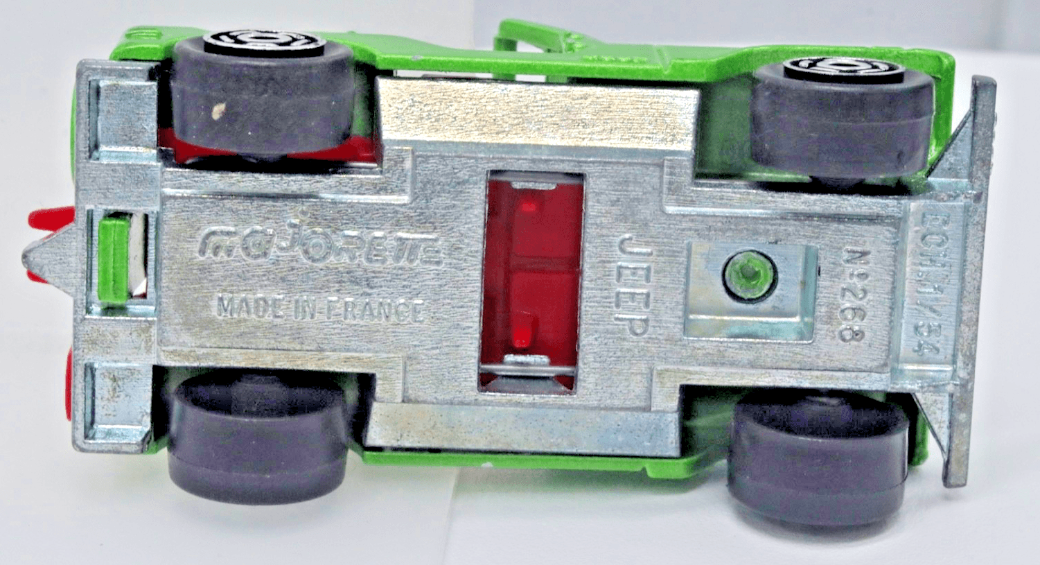Vintage Majorette ~ JEEP #268 ~ 1/54 Green Made in France - Thumbnail 8