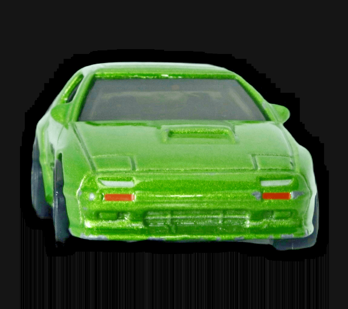 Hot Wheels 1989 MAZDA SAVANNA RX-7 ~ Green ~ 1:64 Diecast - Thumbnail 4